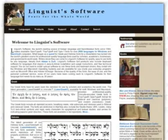 Linguistsoftware.com(Linguist's Software) Screenshot
