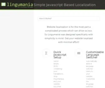 Lingumania.com(Simple Javascript based localization) Screenshot