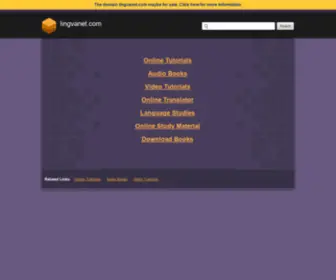 LingVanet.com(このドメインはお名前.comで取得されています) Screenshot