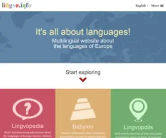 LingVo.info(Multilingual website about languages) Screenshot