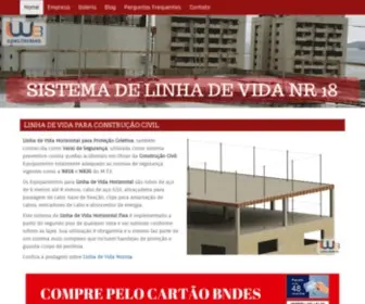 Linhadevida.ind.br(Linha de Vida Horizontal para obras da Construção Civil) Screenshot