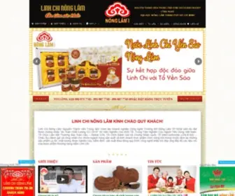 Linhchinonglam.com(Linh Chi Nông Lâm nổi tiếng các sản phẩm bảo vệ sức khỏe từ thiên nhiên) Screenshot