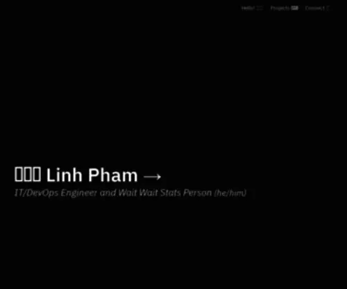 Linhpham.org(Linh Pham) Screenshot