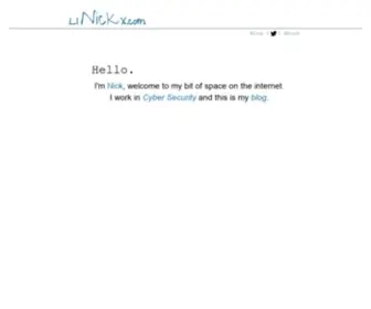 Linickx.com(Nick Bettison) Screenshot