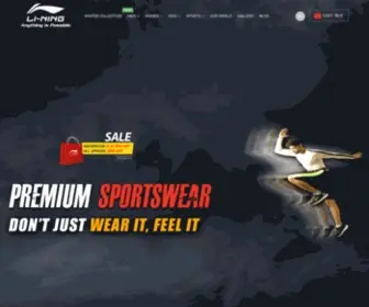 Liningpk.com(Li-Ning Sports) Screenshot