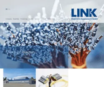 Link-GMBH.de(LINK Elektrische Bauelemente GmbH Unternehmen) Screenshot