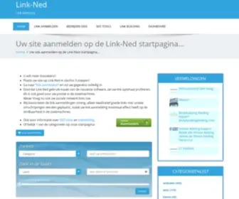 Link-NED.nl(Linkpagina met linkbuilding tool) Screenshot