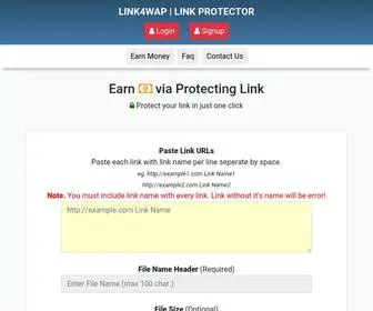 Link4Wap.xyz(Link Protector) Screenshot