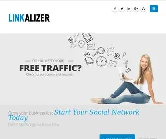 Linkalizer.com(LinkAlizer likes exchange) Screenshot