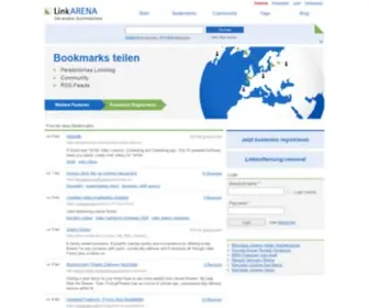 Linkarena.com(LinkARENA Social Bookmarking) Screenshot