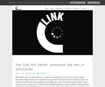Linkartcenter.eu(Link Center for the Arts of the Information Age) Screenshot