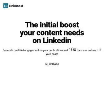 Linkboost.co(10x your Linkedin reach) Screenshot