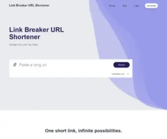 Linkbreaker.com(Link Breaker URL Shortener) Screenshot