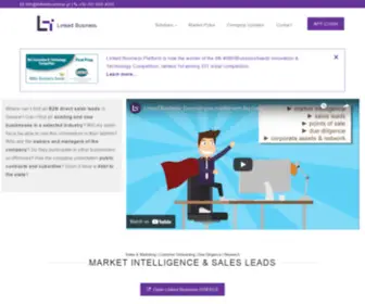 Linkedbusiness.eu(Discover your market with Big Data) Screenshot