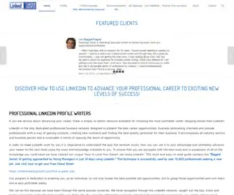 Linkedcareergrowth.com(Professional linkedin profile writers) Screenshot