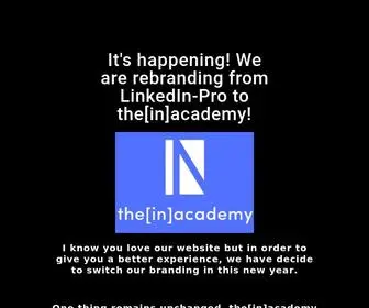 Linkedin-Pro.com(We are rebranding to the) Screenshot