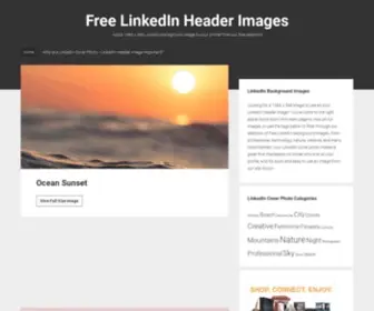 Linkedinheaders.com(Add a 1584 x 396 LinkedIn background image to your profile from our free selection) Screenshot