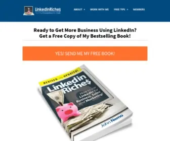 Linkedinriches.com(Free LinkedIn Lead Generation Book) Screenshot
