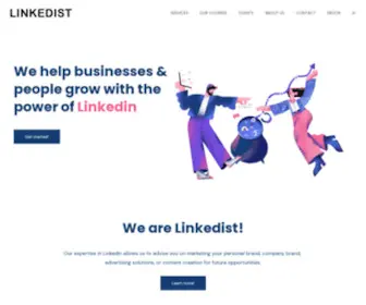 Linkedist.com(Accelerate B2B Marketing Strategy with Linkedin) Screenshot