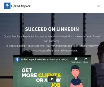 Linkedjetpack.com(Buy LinkedIn Endorsements) Screenshot