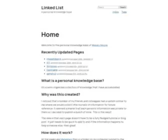 Linkedlist.org(Linked List) Screenshot