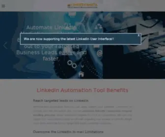 Linkedomata.com(Linkedin marketing and networking) Screenshot