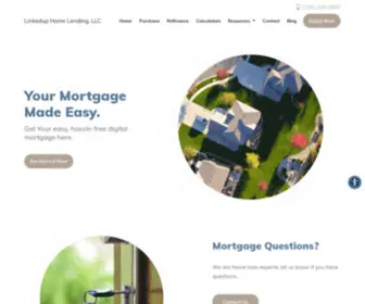 Linkeduploans.com(Linkedup HomeLending) Screenshot