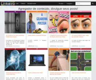 Linkeiro.com.br(Agregador de Conteúdo) Screenshot