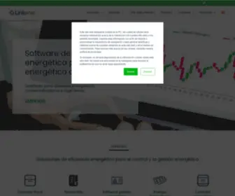 Linkener.com(Soluciones de eficiencia energética en empresas software de control energético) Screenshot