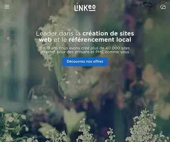 Linkeo.com(Agence web Linkeo: Création de site internet et référencement SEO SEM) Screenshot