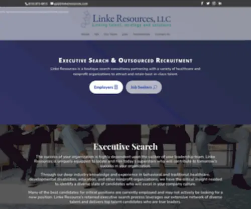 Linkeresources.com(Professional Search Firm) Screenshot