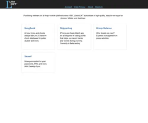 Linkesoft.com(Mobile and desktop apps) Screenshot