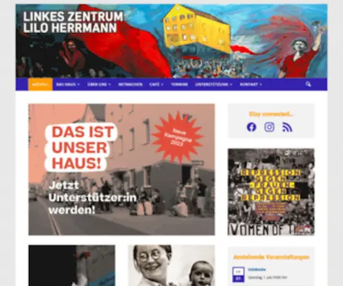 Linkeszentrumstuttgart.org(Linkes Zentrum Lilo Herrmann) Screenshot