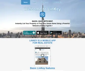 Linkey.ae(Professional network real estate app to sell) Screenshot