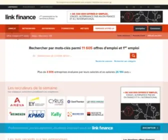 Linkfinance.fr(Emploi finance) Screenshot