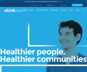 Linkhc.org.au(Link Health and Community) Screenshot