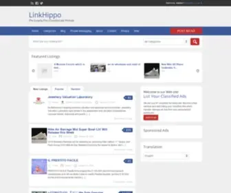 Linkhippo.com(Ad Listings) Screenshot