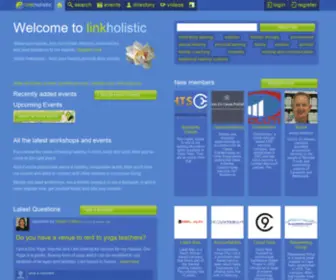 Linkholistic.com(Holistic network for seekers) Screenshot