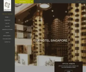 Linkhotel.com.sg(Link Hotel Singapore) Screenshot