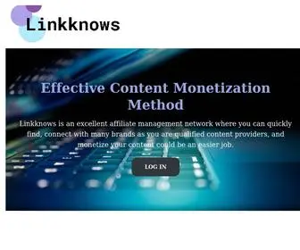 Linkknows.com(Your Effective Content Monetization Method) Screenshot