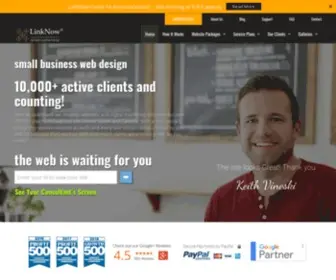 Linknowmedia.com(Small Business Web Design) Screenshot