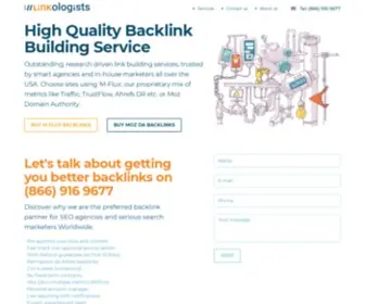 Linkologists.com(High quality data and technology supported link building services for enhanced SEO performance) Screenshot