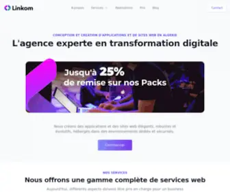 Linkom.dz(Conception et création d'applications et de sites web en Algérie) Screenshot