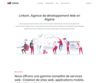 Linkomweb.com(Linkom, Agence de développement Web) Screenshot