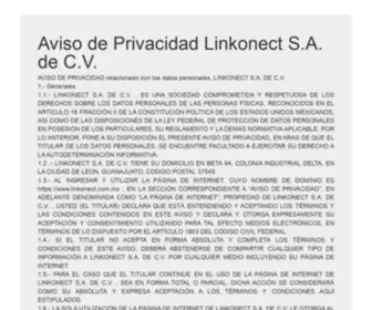 Linkonect.com.mx(Aviso de Privacidad) Screenshot