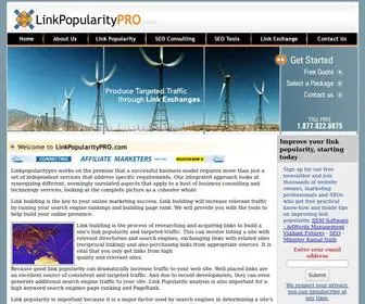 Linkpopularitypro.com(Link Popularity Pro) Screenshot