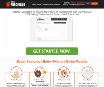Linkprocessor.com(Link indexing Service Link Processor) Screenshot