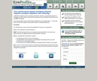 Linkprofits.com(Outsourced Affiliate Program Management) Screenshot