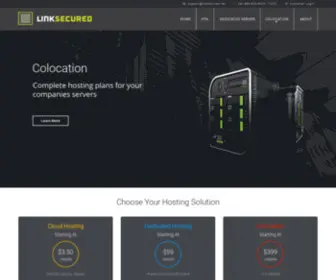 Linksecured.net(Colocation Services) Screenshot