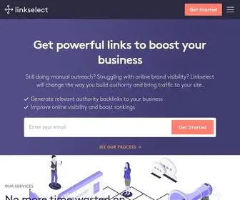 Linkselect.io(Get powerful links to boost your business) Screenshot